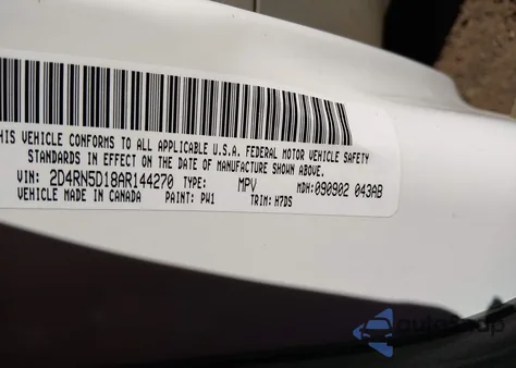 2010 Dodge Grand Caravan Sxt z USA, uszkodzony, nr VIN 2D4RN5D18AR144270